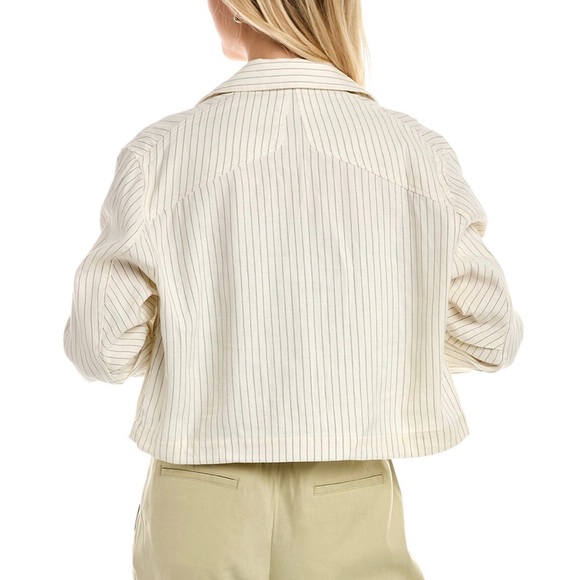 Rag & Bone NWT Piper Stripe Linen-Blend Jacket - Picture 2 of 8
